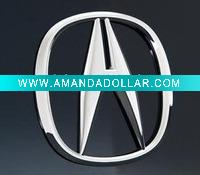 Plastic car logo