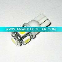 Wholesale high quality T10-5SMD-5050 led car lamps led auto bulbs