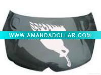 2011 new customize car hood sticker with high quantity