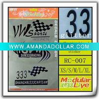 Wholesale black 3M relief motorcycle decal
