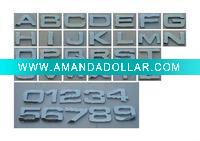 car plastic letter