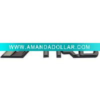 plating Black nickel TRD car badge