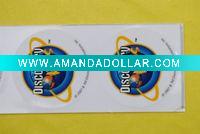transparent sticker label