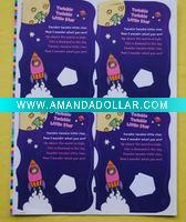 Colorful printed sticker for decoration
