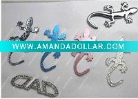 Wholesale plastic plating gecko 3D stereo personalized car stickers car stickers