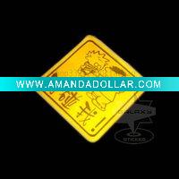 Wholesale T0003 don't touch me car sticker reflective Auto Vinyl Decorative Decals Graphics