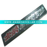 chrome car emblem