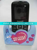 Wholesale PVC figure-shaped mobile phone container on car