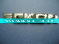 electroplate plastic label