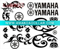 Wholesale Removable Vinyl Car Sticker Motorcycle Decoration Decals 300x370mm