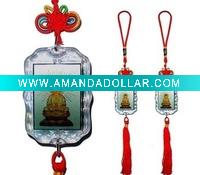 economic plastic solar blinking car decor