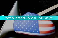 car mirror flag