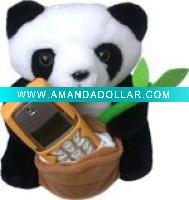 Wholesale plush mobile holder/cell phone plush holder/mobile phone holder