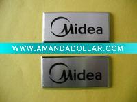 metal logo decorative nameplate(Midea)