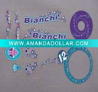 Motorcycle applique sticker