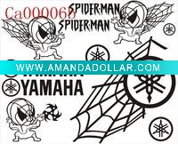 Wholesale Waterproof Motorcycle Decals Car sticker Decoration 300x370mm