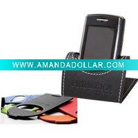 leather mobile holder