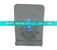 crystal mobile holder with light