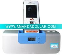 mobile phone holder clock
