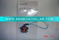 3d soft PVC mobile hand straps