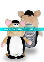 Wholesale plush mobile cover/plush holder/mobile phone holder
