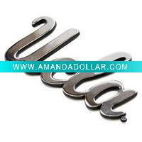 Decorating chrome letters