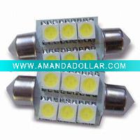 Wholesale 10x31 5050 6SMD led car sign light instrument interior decoration lamp