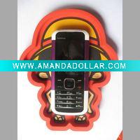 Wholesale PVC cartoon cell phone holder