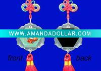Wholesale Doubleside lcd flashing Chinese knot car interior decoration