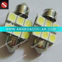 Wholesale 5050 6SMD 3chip auto LED festoon bulb