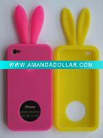 Wholesale 2011 hot lucky rabbit silicone case for i phone mobile phone