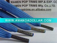 Wholesale Metal tips shoelace with stamped logo