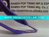 Wholesale Polyester flat tubular shoelace