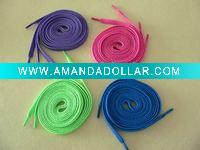 Wholesale Colored Flat Polyester Shoelaces