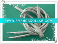 Silver Glitter Shoe Laces