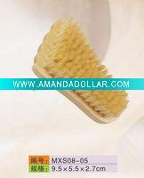 wooden pig hair foot shoe brush