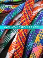 Wholesale fashion colourful weaved shoelace