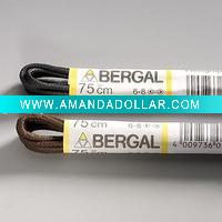 Wholesale 100% cotton waxed waterproof and abraion resistant shoe lace