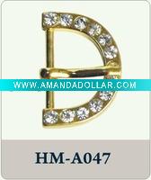 Wholesale arch rhinestone shoe buckle for shoe accessories