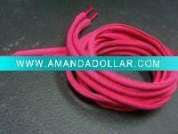 Wholesale Pink Round Cord Shoe Laces