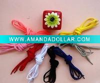Multicolor Red Round Cord Shoe Laces