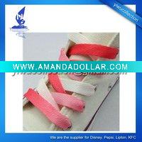 Flat wide athletic shoelaces