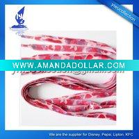 Wholesale Flat pink shoelace