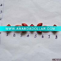 Wholesale fashionable resin and rhinestone shoe chain