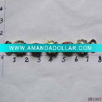 Wholesale metal rhinestone shoe chain for sandals in 2011