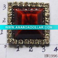 Wholesale fashionable resin and rhinestone shoe buckle