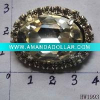 Wholesale metal rhinestone shoe buckle for sandals