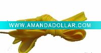 Yellow Flat Polyester Shoelaces