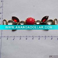 Wholesale metal rhinestone shoe buckle for sandals in 2011