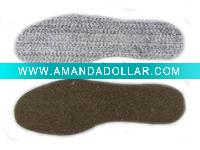 Wholesale felt heated insoles warm insole